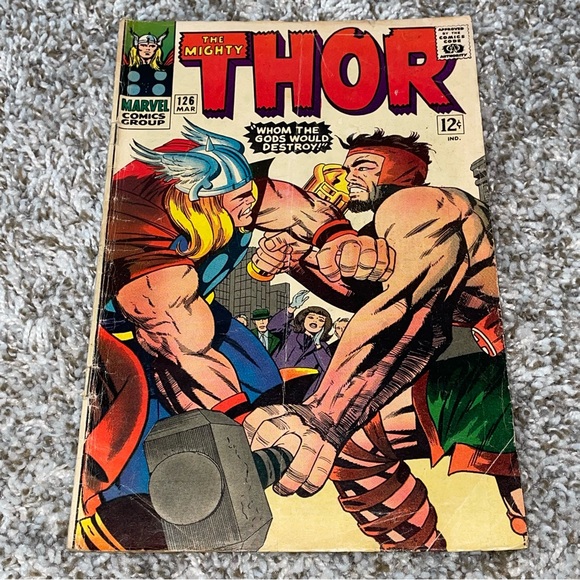 KEY 1966 MARVEL THOR - 1st Title Issue! - Stan Lee Silver Age Comic #126 - Picture 2 of 11